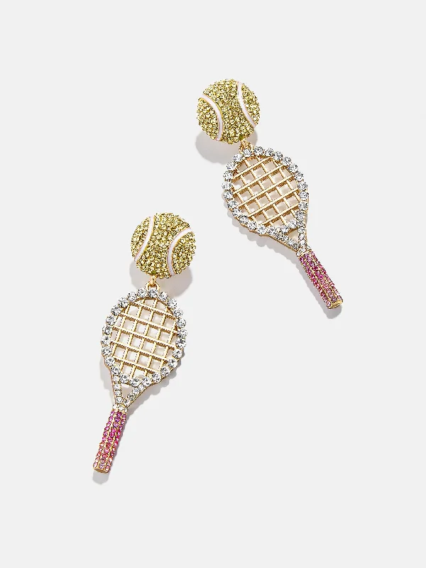 Best hoop earrings with vintage rhinestone embellishments for a retro-glam effect-Get Served Earrings - Yellow