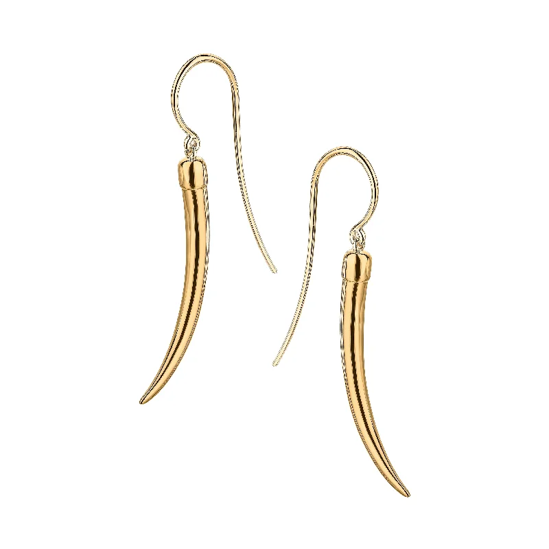 Hoop earrings with resin accents for a bold and colorful design-No.1 Small Earrings - Yellow Gold Vermeil