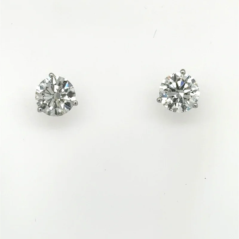 Stud Earrings for Christmas Party -14K White Gold 4.02ctw LabGrown Diamond Stud Earrings