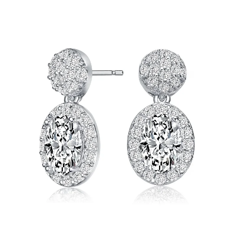 Maximalist Stud Earrings for Bling -Antoinette Double Oval Stud Earrings