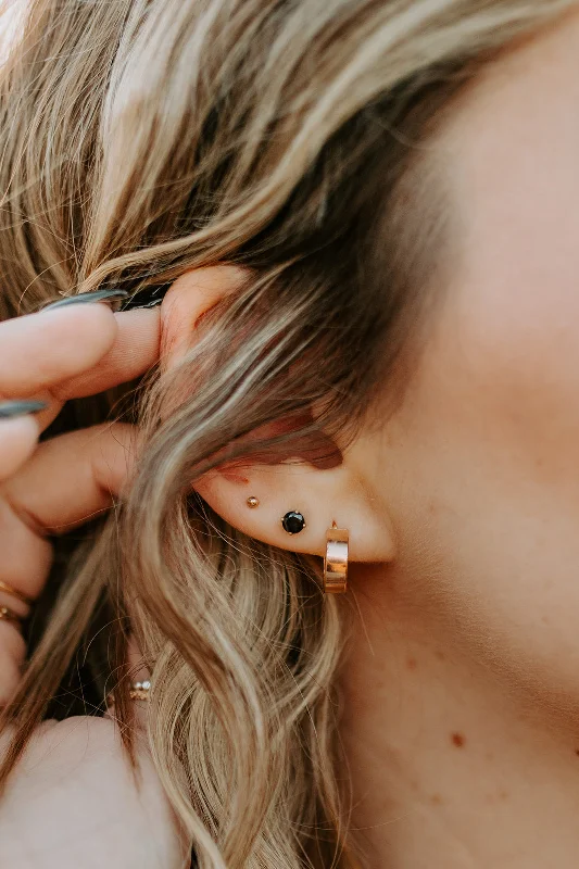 Stud Earrings for Mother's Day -Black Onyx Stud Earrings