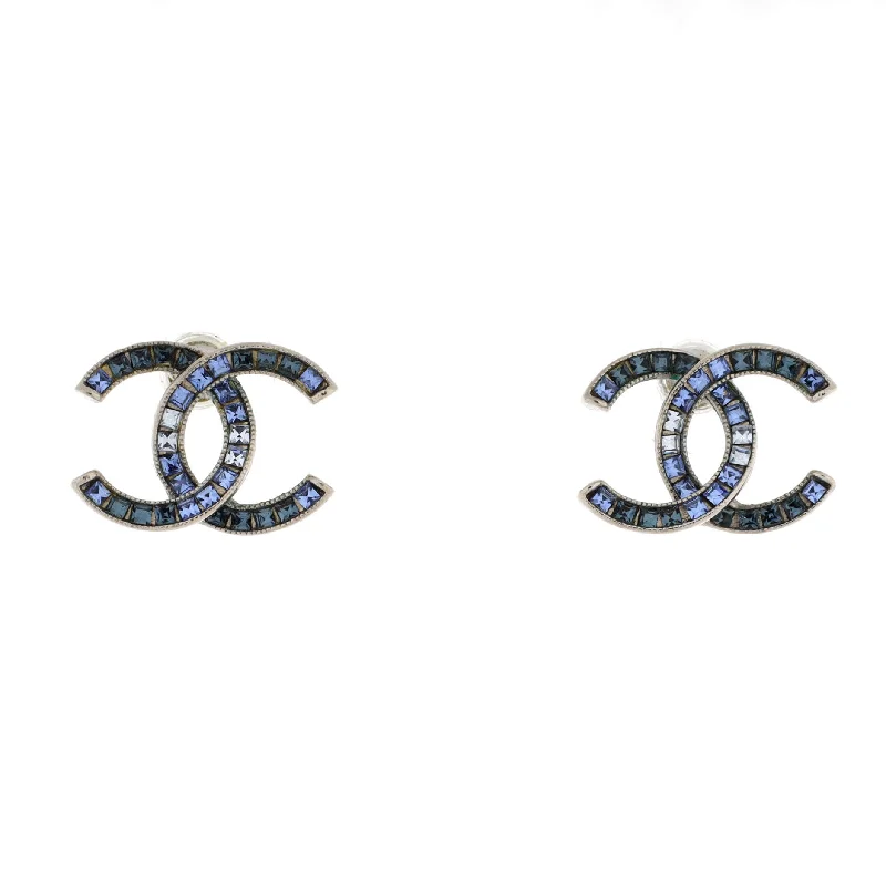 Stud Earrings with Animal Motifs -CC Stud Earrings Metal with Crystals