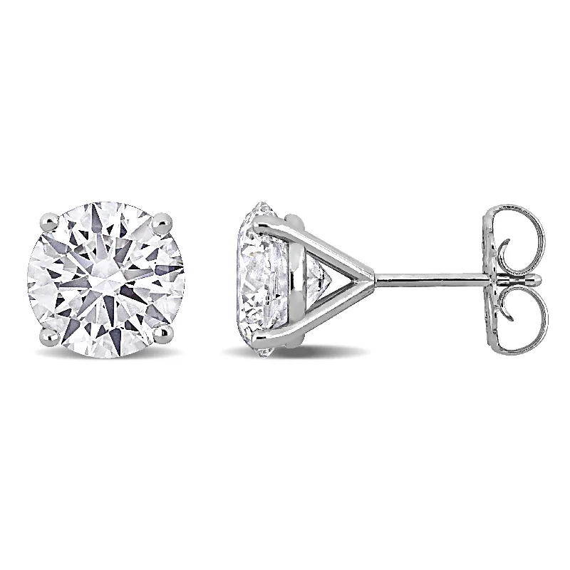 Stud Earrings with Chevron Designs -Created Forever 5ct TW Lab-Grown Diamond Martini-Style Stud Earrings in 14K White Gold