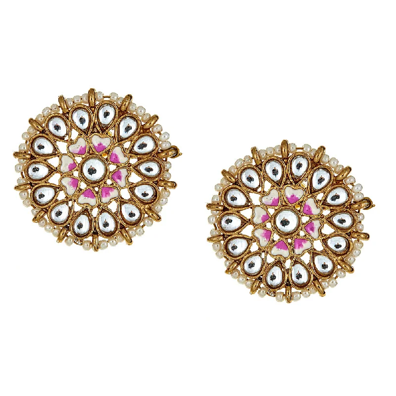 Detachable Stud Earrings with Charms -Amaris Floral Stud Earrings