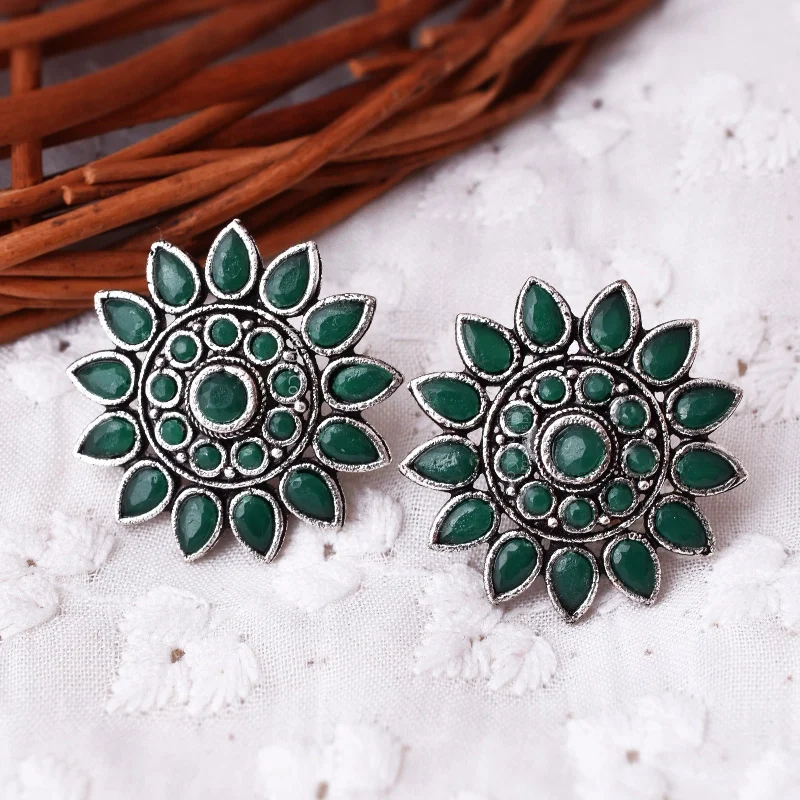 Adjustable Stud Earrings for Custom Fit -Fleur Stud Earrings