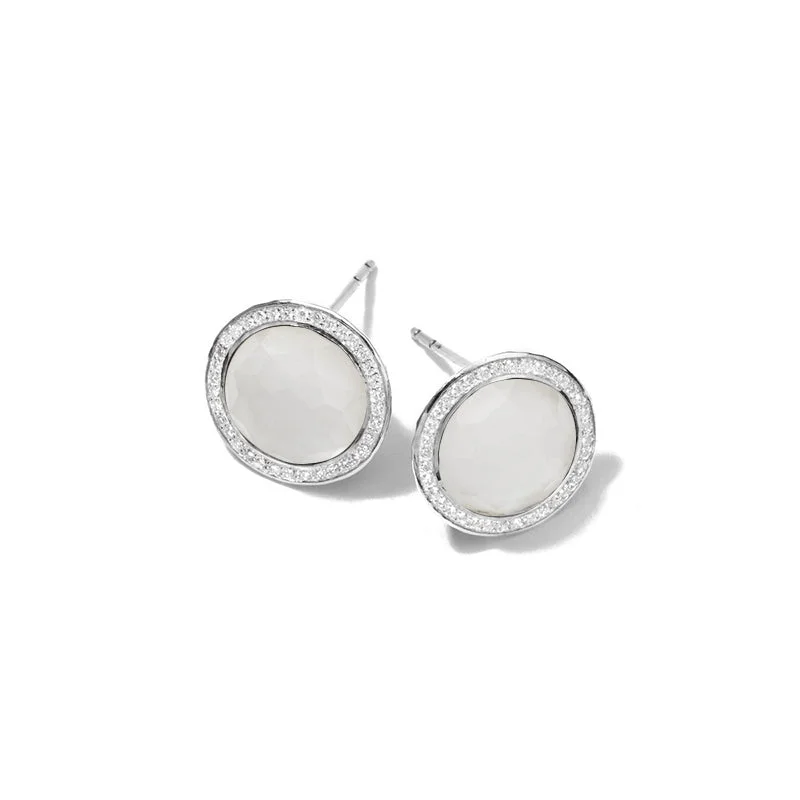 Animal Print Stud Earrings for Fun -IPPOLITA Lollipop® Stud Earrings with Diamonds in Mother-of-Pearl