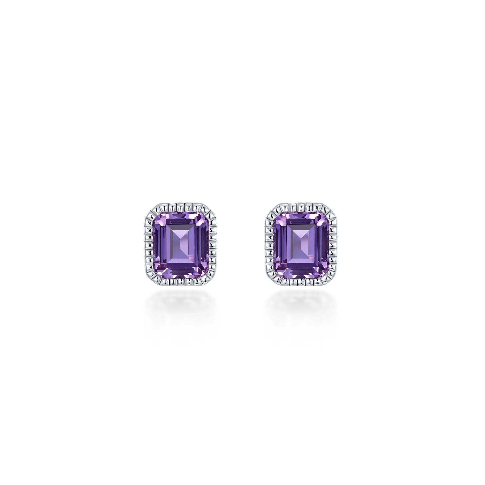 Stud Earrings for Shopping Trip -Lafonn February Birthstone Solitaire Stud Earrings BE008AMP00