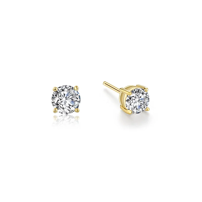 Large Stud Earrings for Statement -Lafonn Simulated Diamond 0.50ct Stud Earrings E0243CLG