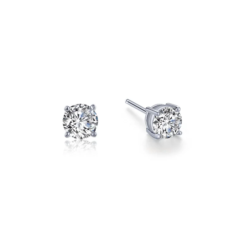 Small Stud Earrings for Delicate -Lafonn Simulated Diamond 0.50ct Stud Earrings E0243CLP00