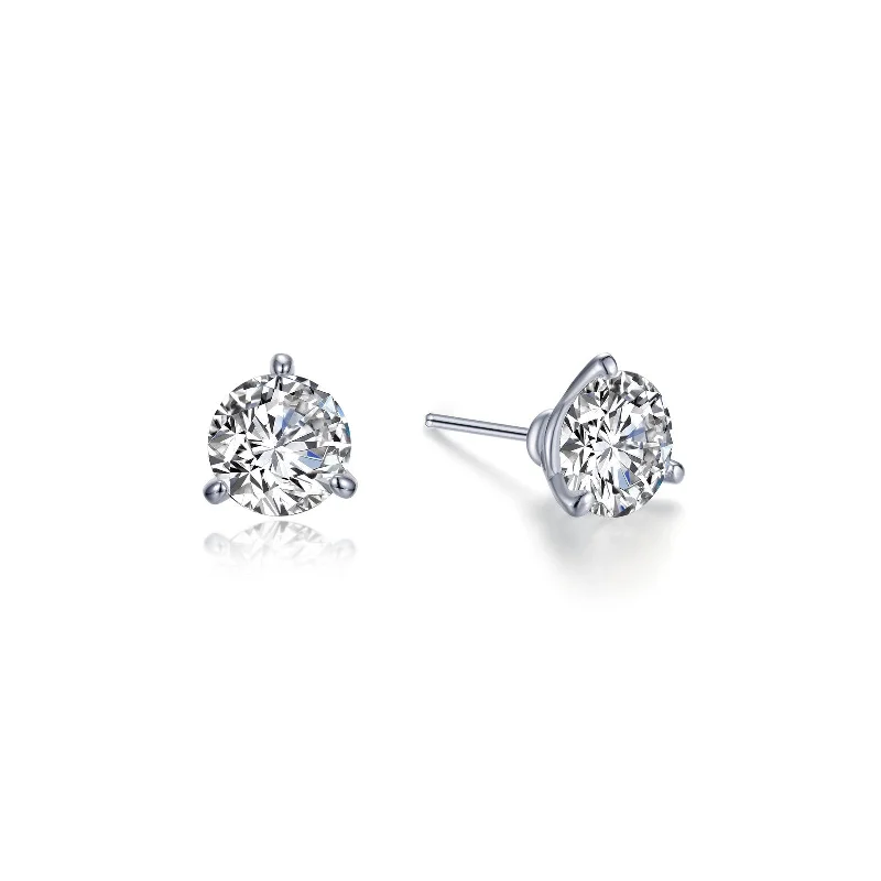 Stud Earrings with Rhinestones -Lafonn Simulated Diamond 1.00cttw Martini Stud Earrings E0206CLP00