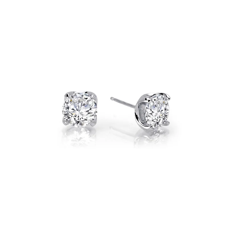 Gold Stud Earrings for Women -Lafonn Simulated Diamond 1.60ct Stud Earrings E0103CLP