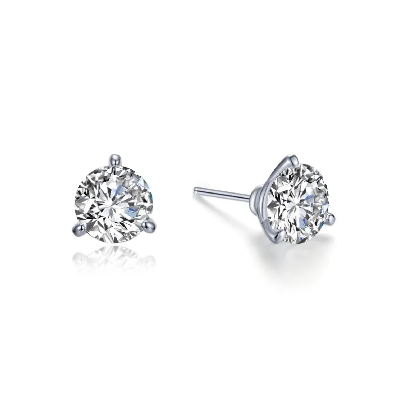 Stud Earrings with Crystals -Lafonn Simulated Diamond 2.0ct Martini Stud Earrings E0205CLP00