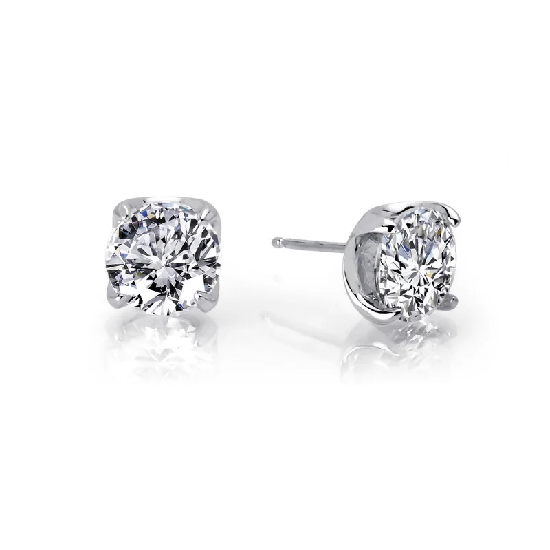 Stud Earrings with Enamel -Lafonn Simulated Diamond 3.50ct Stud Earrings E0104CLP