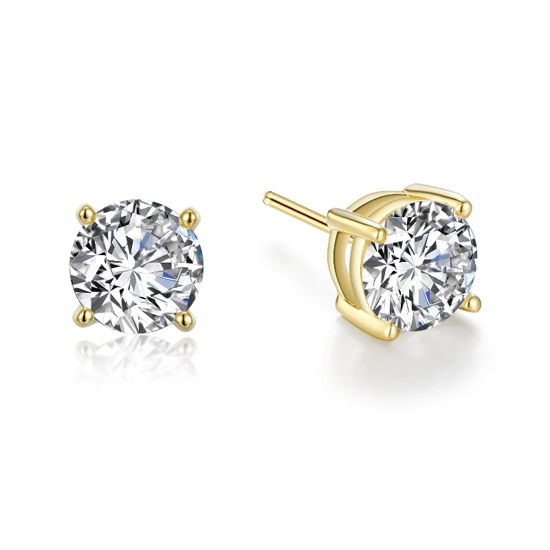 Stud Earrings with Keyhole Designs -Lafonn Simulated Diamond 4.00ct Stud Earrings E0110CLG