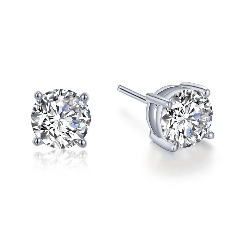 Stud Earrings with Infinity Symbols -Lafonn Simulated Diamond 4.00ct Stud Earrings E0110CLP00