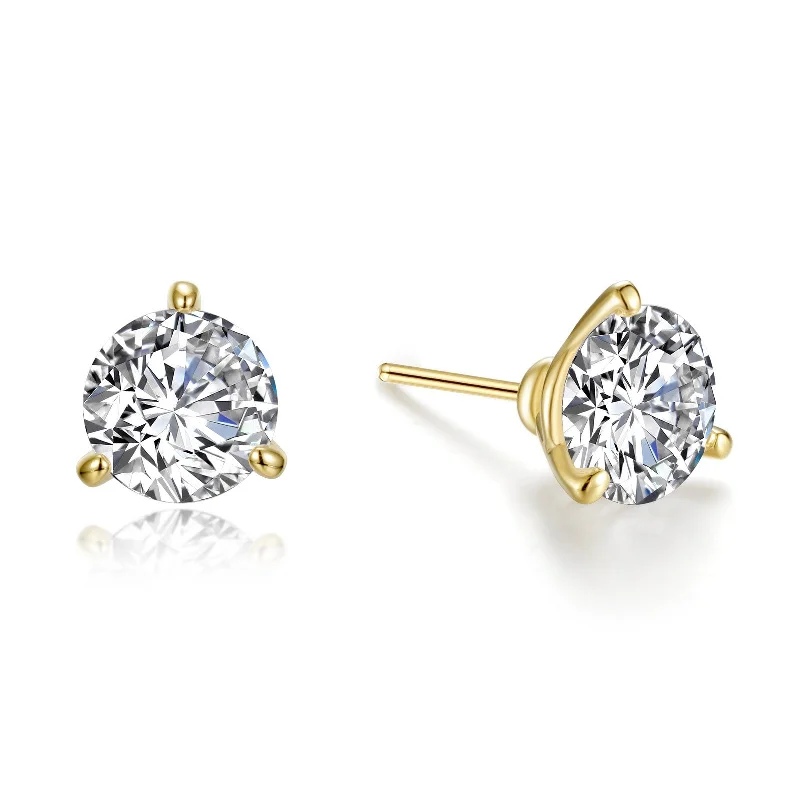 Stud Earrings with Animal Motifs -Lafonn Simulated Diamond 4.0ct Martini Stud Earrings E0207CLG