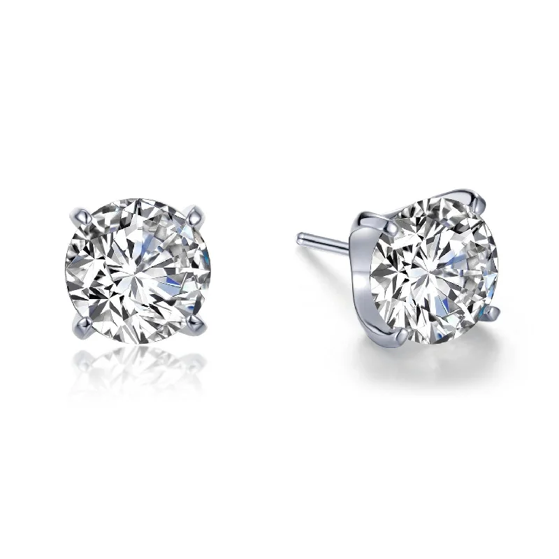 Stud Earrings with Leaf Motifs -Lafonn Simulated Diamond 5.00ct Stud Earrings E0105CLP