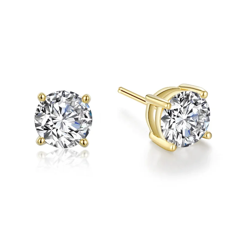 Vintage Stud Earrings with Patina -Lafonn Simulated Diamond 3.00ct Stud Earrings E0561CLG