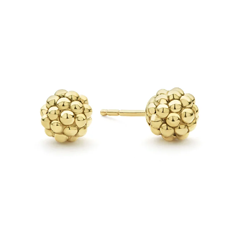 Stud Earrings for Mother's Day -LAGOS Caviar Gold Small Beaded Stud Earrings