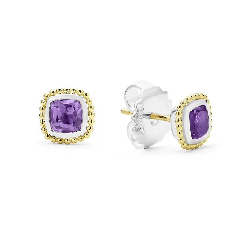 Stud Earrings with Enamel -LAGOS Rittenhouse Amethyst Stud Earrings