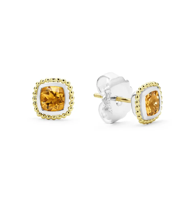 Stud Earrings with Crystals -LAGOS Rittenhouse Citrine Stud Earrings