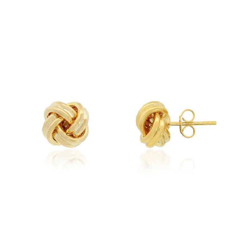 Stud Earrings for Christmas Party -Polished Knot Stud Earrings