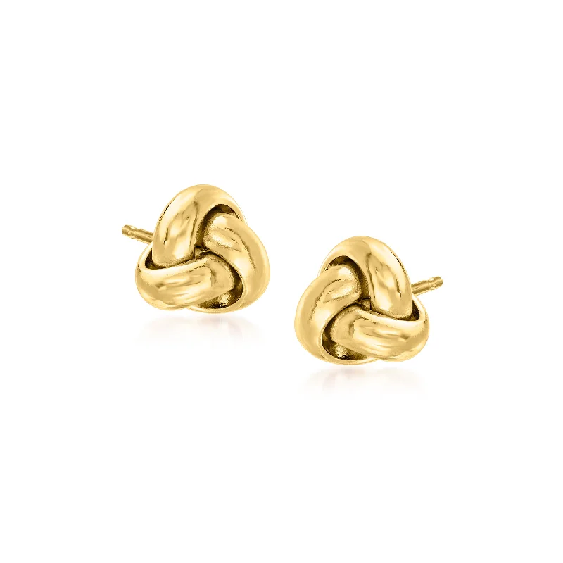 Stud Earrings with Star Motifs -Ross-Simons 14kt Yellow Gold Love Knot Stud Earrings