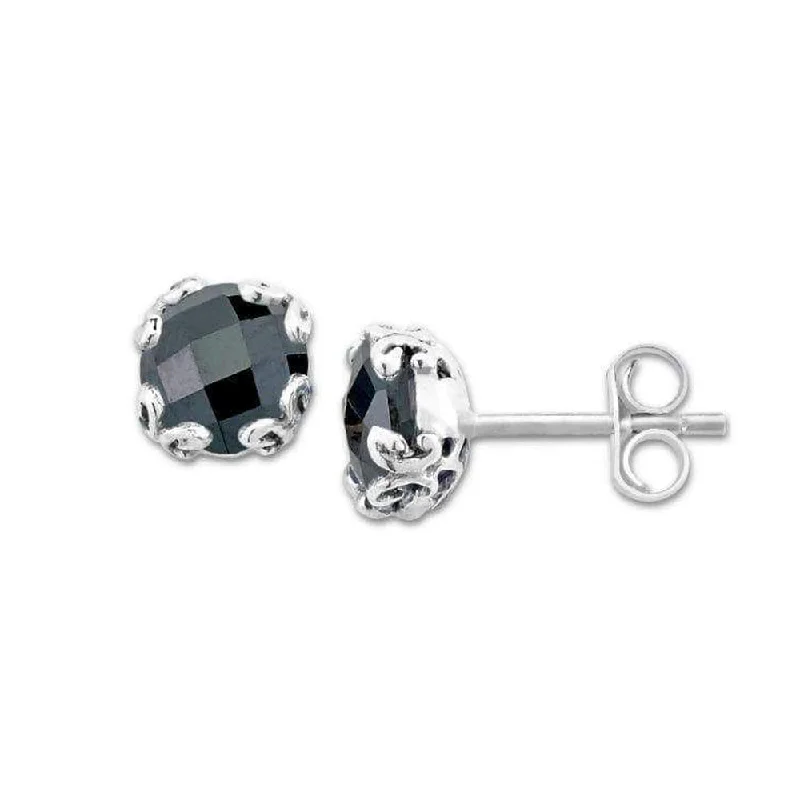 Multi Stud Earrings with Chains -Samuel B. Black Spinel Glow Stud Earrings