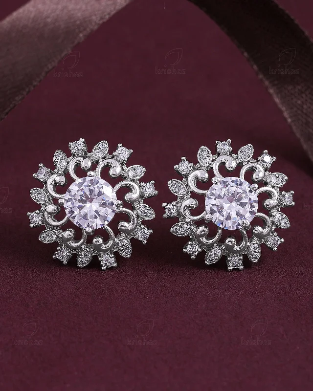 Hypoallergenic Stud Earrings for Sensitive -Sugar Cz Stud Earrings - CZE