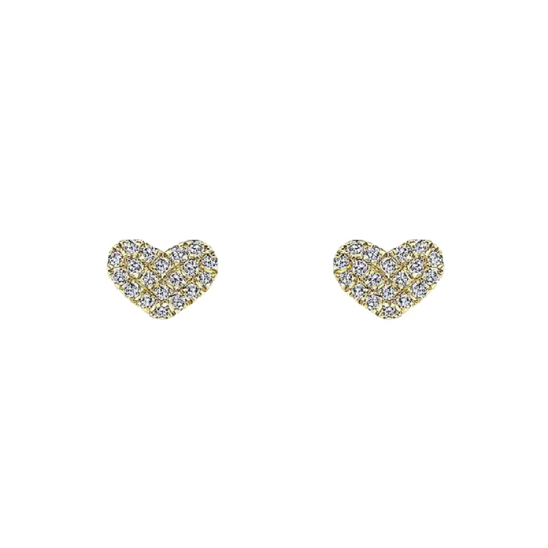 Stud Earrings for Formal Attire -The LOVIE Heart Stud Earrings