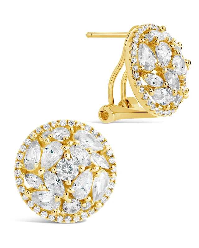 Stud Earrings for Everyday Glamour -Zara CZ Circle Stud Earrings