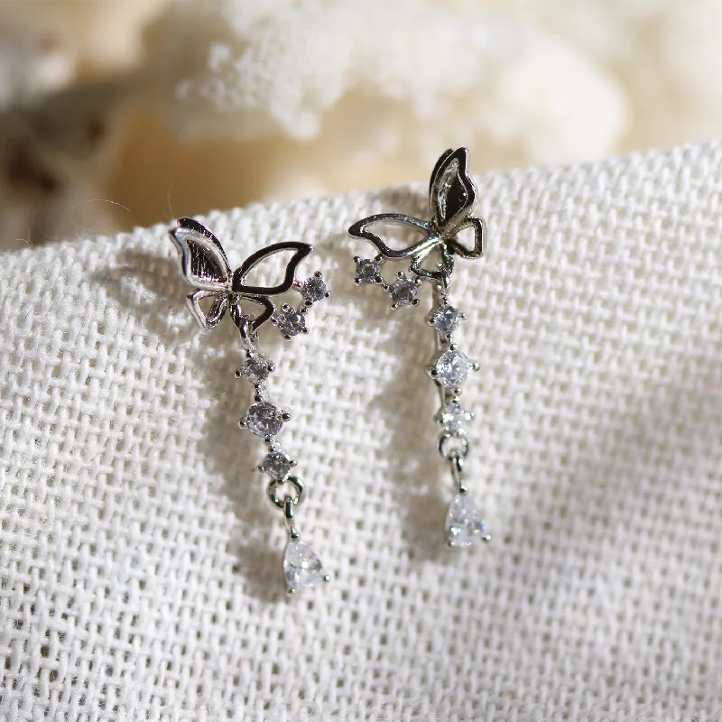 Drop Earrings for Mother's Day -Butterfly drop earrings