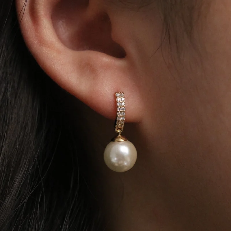 Drop Earrings for Office Wear -Elegant Pearl drop earrings