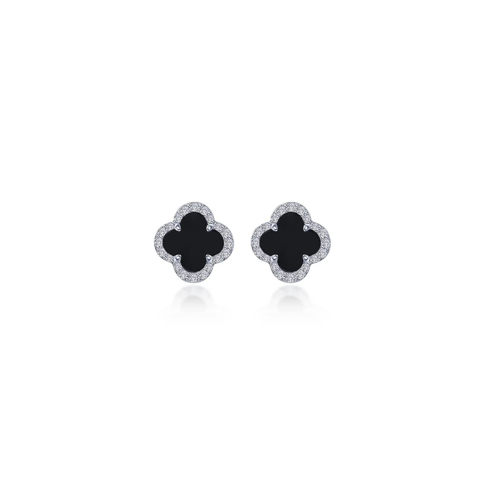 Heavy Duty Drop Earrings for Durability -0.4 CTW Halo Stud Earrings