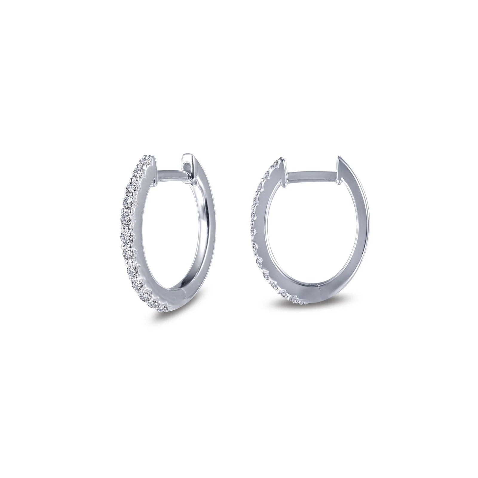 Leverback Drop Earrings for Comfort -10 mm x 11 mm Oval Huggie Hoop Earrings