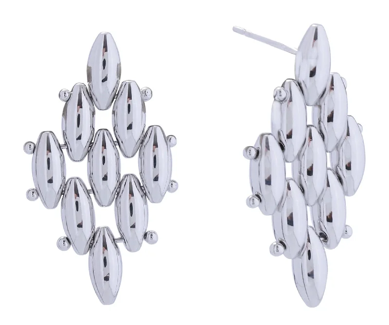 Drop Earrings with Abstract Designs -DJE311079 14K Gentiane Chandelier Post Earrings