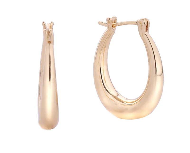 Drop Earrings for Gym Workout -SJE310549 14K Everyday Hoop Earrings