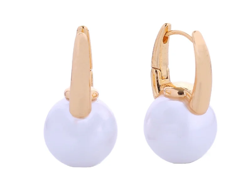 Drop Earrings with Star Motifs -SJE310571 14K Pearl Drop Earrings