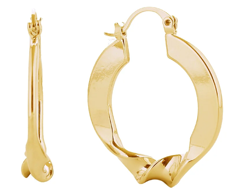 Drop Earrings with Infinity Symbols -SJE310632 14K Twist N Shine Hoop Earrings