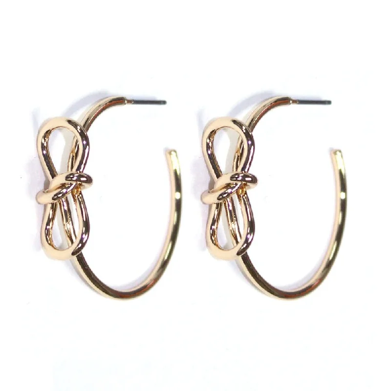 Floral Drop Earrings with Petals -TE10678 Bow Hoop Earrings