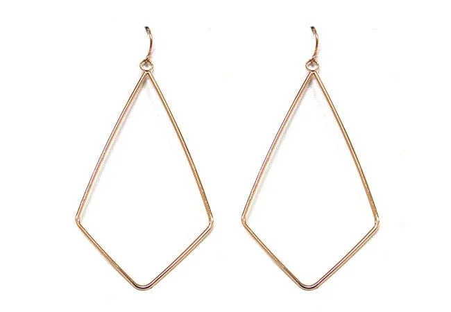 Retro Drop Earrings for Nostalgia -VE2282 Kite Shape Drop Earrings