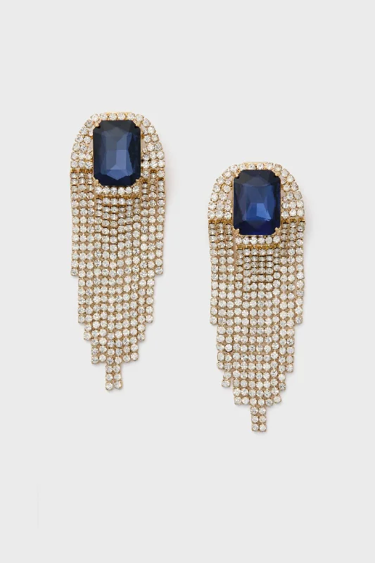 Drop Earrings for Festival Style -Dazzlin Blue Irving Earrings