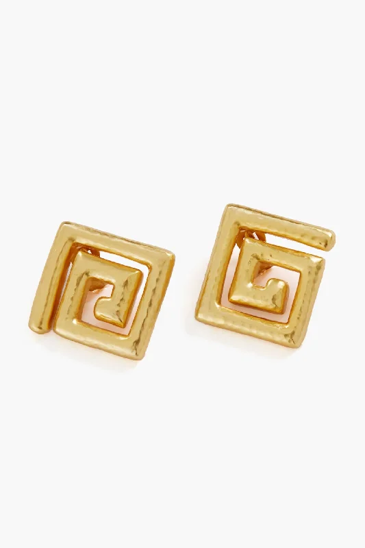 Hypoallergenic Drop Earrings for Sensitive -Gold Clio Earrings