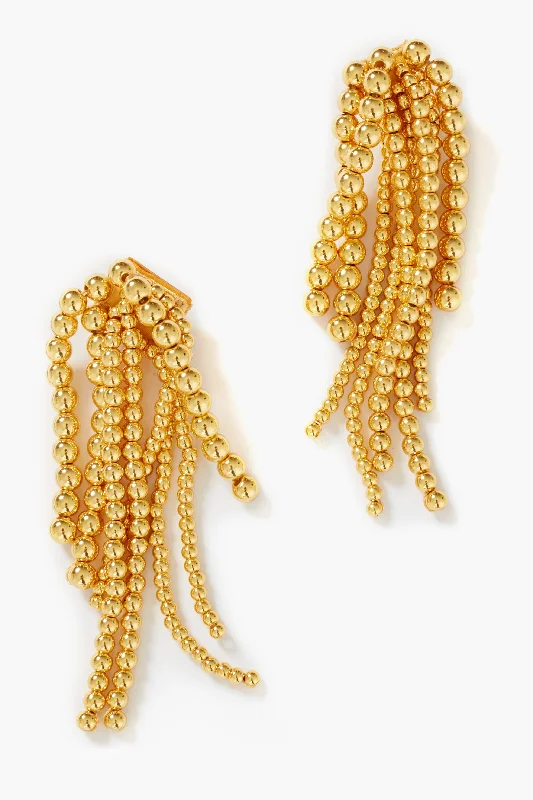 Short Drop Earrings for Subtle -Gold Ida Earrings