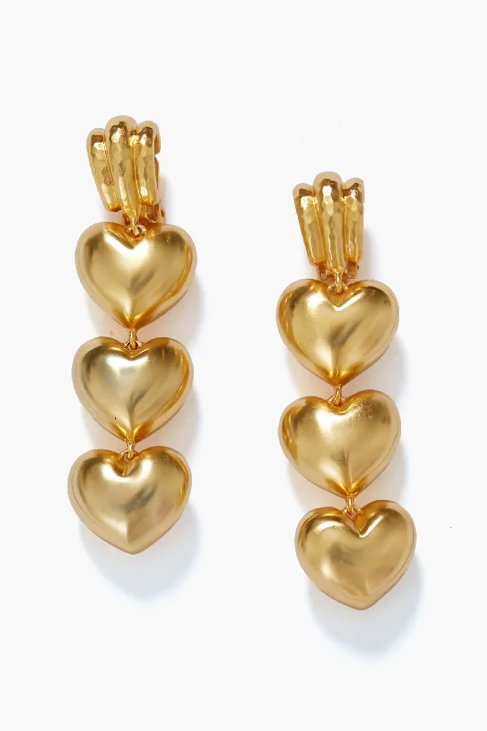 Drop Earrings with Infinity Symbols -Gold Love Bubble Earrings