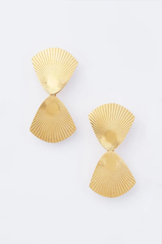 Drop Earrings for Beach Outfit -Gold Malorie Earrings