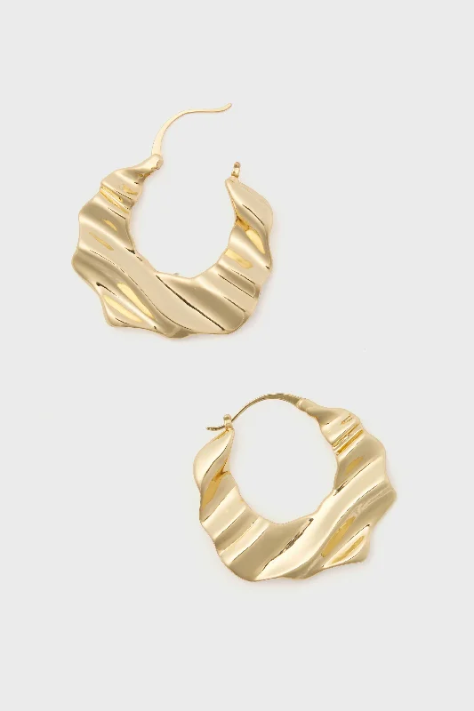 Drop Earrings for Graduation Day -Gold Nahla Earrings