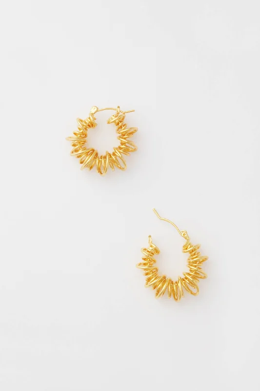 Leverback Drop Earrings for Comfort -Gold Riele Earrings