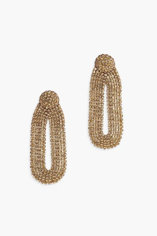 Heavy Duty Drop Earrings for Durability -Gold Shyna Earrings