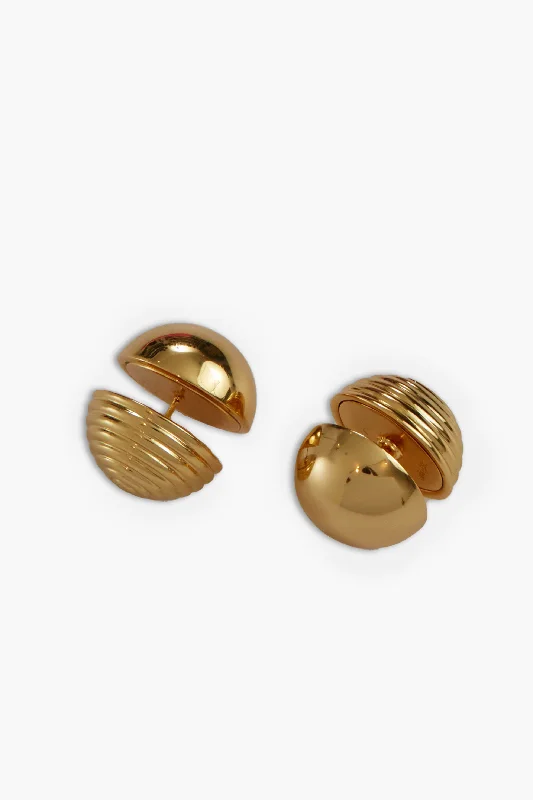 Magnetic Closure Drop Earrings for Easy -Gold Urbi Earrings